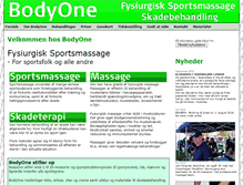 Tablet Screenshot of bodyone.dk